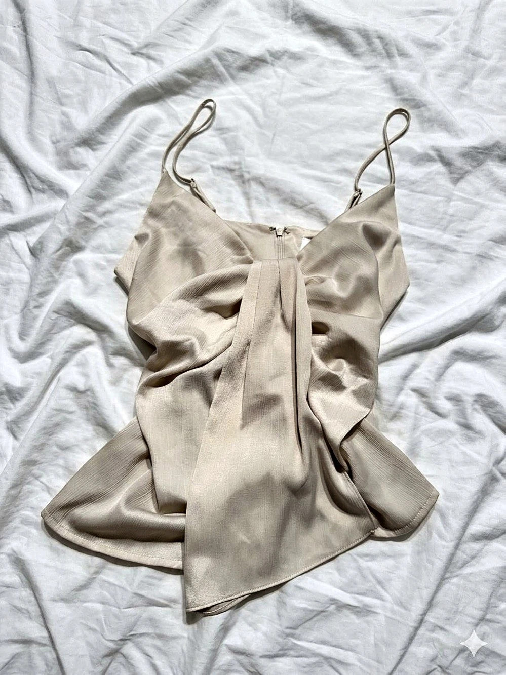 ASTR the Label Sasha Cowl Neck Scarf Top Cream Medium